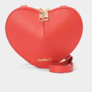 bebe Red Heart Crossbody Bag